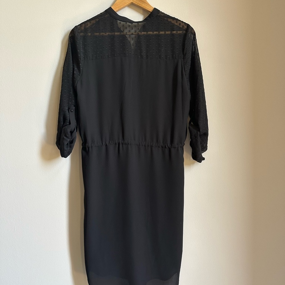 Roxberi Tie Waist Black Dress Size S - Picture 7 of 7